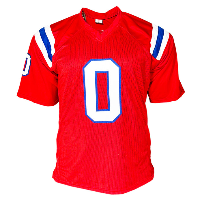 Christian Gonzalez Signed New England Red Football Jersey (Beckett)