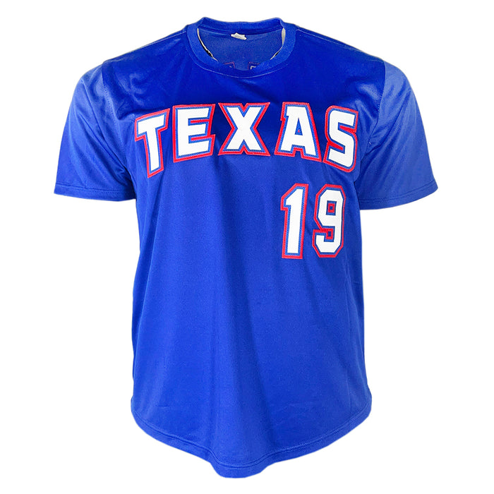 Juan Gonzalez Signed Texas Royal Blue Baseball Jersey (JSA)