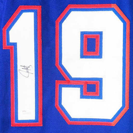 Juan Gonzalez Signed Texas Royal Blue Baseball Jersey (JSA)