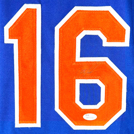Dwight "Doc" Gooden Signed New York Blue Baseball Jersey (JSA)