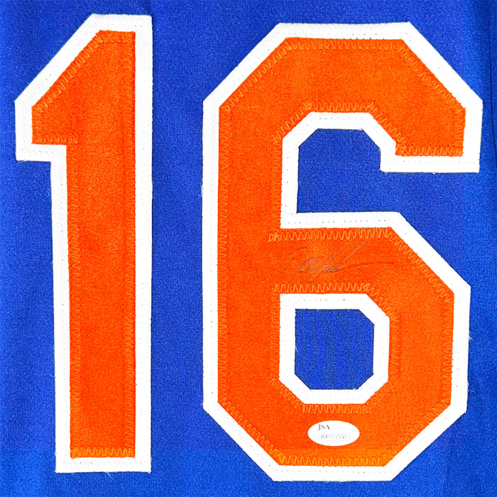 Dwight "Doc" Gooden Signed New York Blue Baseball Jersey (JSA)