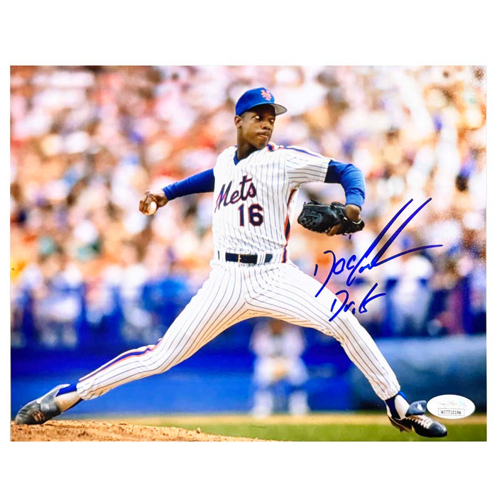 Dwight Gooden Signed Dr. K Inscription New York Pose 1 Baseball 8x10 Photo (JSA)