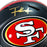 Frank Gore Signed San Francisco 49ers Rivalries Speed Full-Size Replica Football Helmet (Beckett)