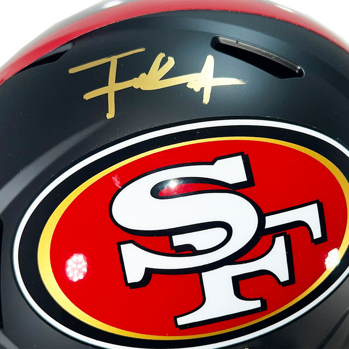 Frank Gore Signed San Francisco 49ers Rivalries Speed Full-Size Replica Football Helmet (Beckett)