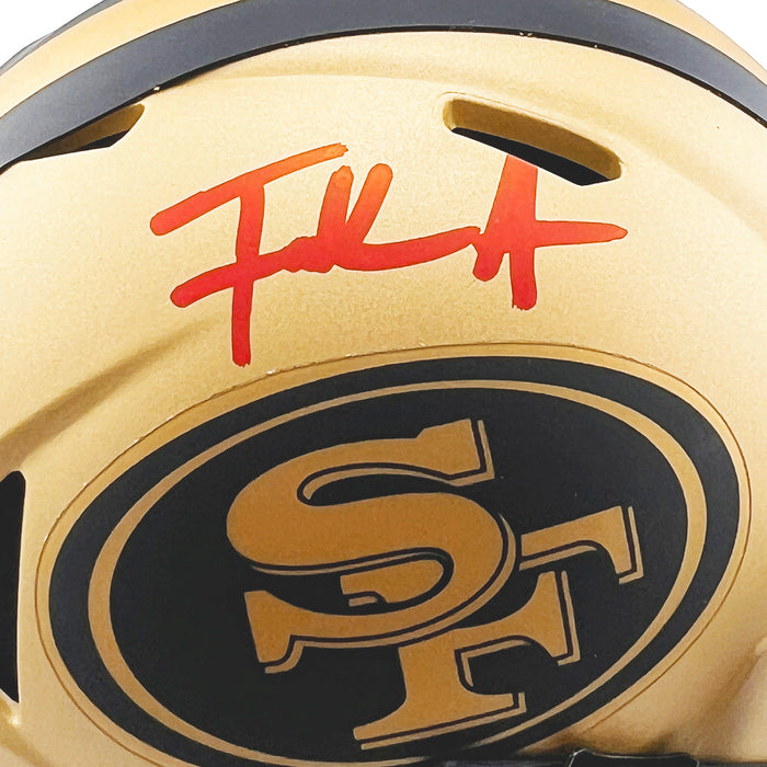 Frank Gore Signed San Francisco 49ers Rave Mini Football Helmet (Beckett)