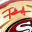 Frank Gore Signed Red Ink San Francisco 49ers Speed Mini Football Helmet (Beckett)