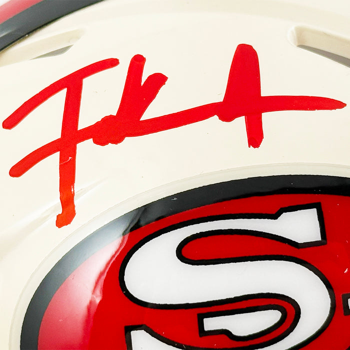 Frank Gore Signed San Francisco 49ers Retro Speed Mini Football Helmet (Beckett)