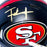 Frank Gore Signed San Francisco 49ers Rivalries Speed Mini Football Helmet (Beckett)