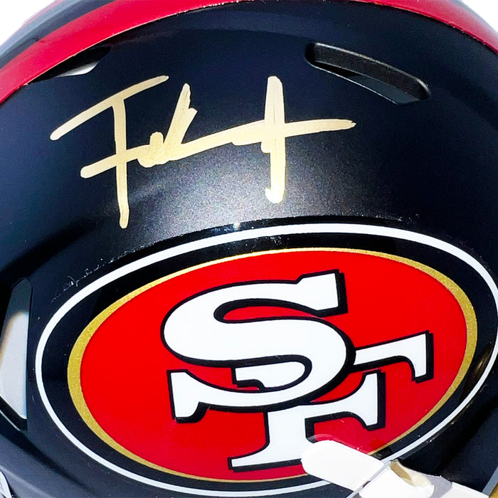 Frank Gore Signed San Francisco 49ers Rivalries Speed Mini Football Helmet (Beckett)