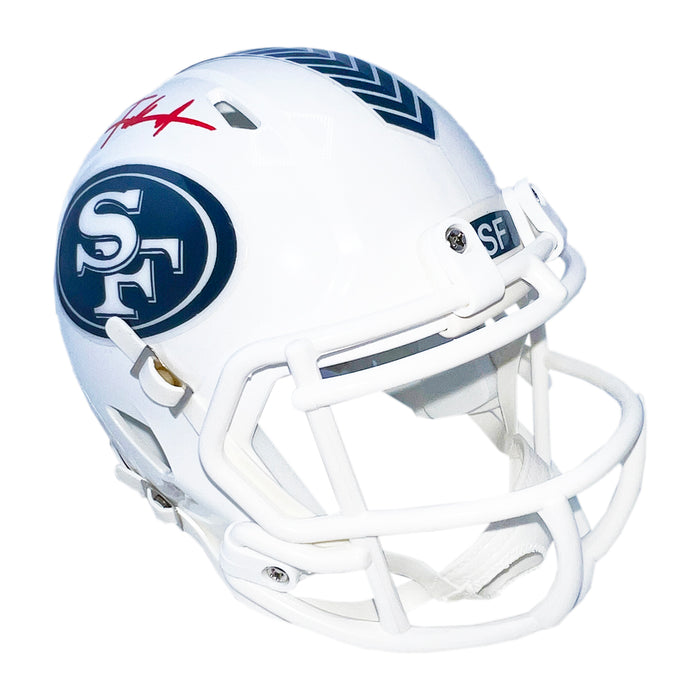 Frank Gore Signed San Francisco 49ers Salute to Service 2024 Mini Football Helmet (Beckett)