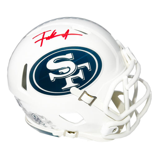 Frank Gore Signed San Francisco 49ers Salute to Service 2024 Mini Football Helmet (Beckett)