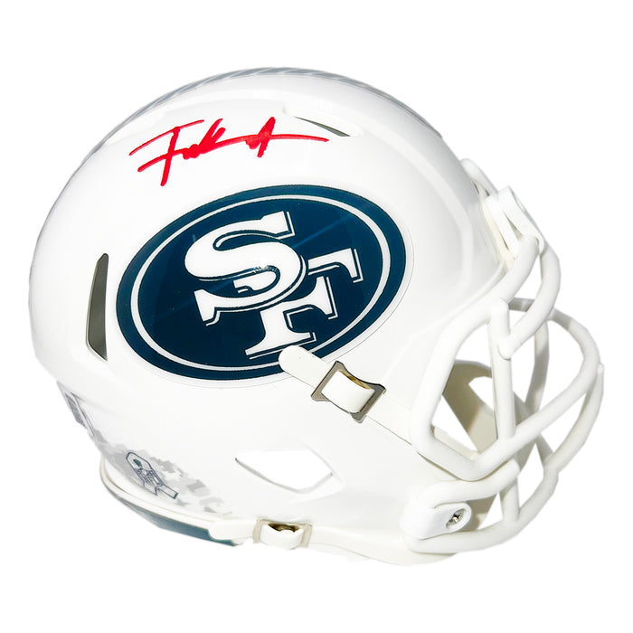 Frank Gore Signed San Francisco 49ers Salute to Service 2024 Mini Football Helmet (Beckett)