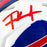 Frank Gore Signed Red Ink Buffalo Bills Speed Mini Football Helmet (Beckett)