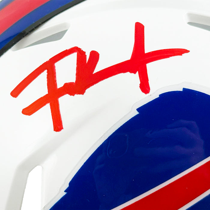 Frank Gore Signed Red Ink Buffalo Bills Speed Mini Football Helmet (Beckett)