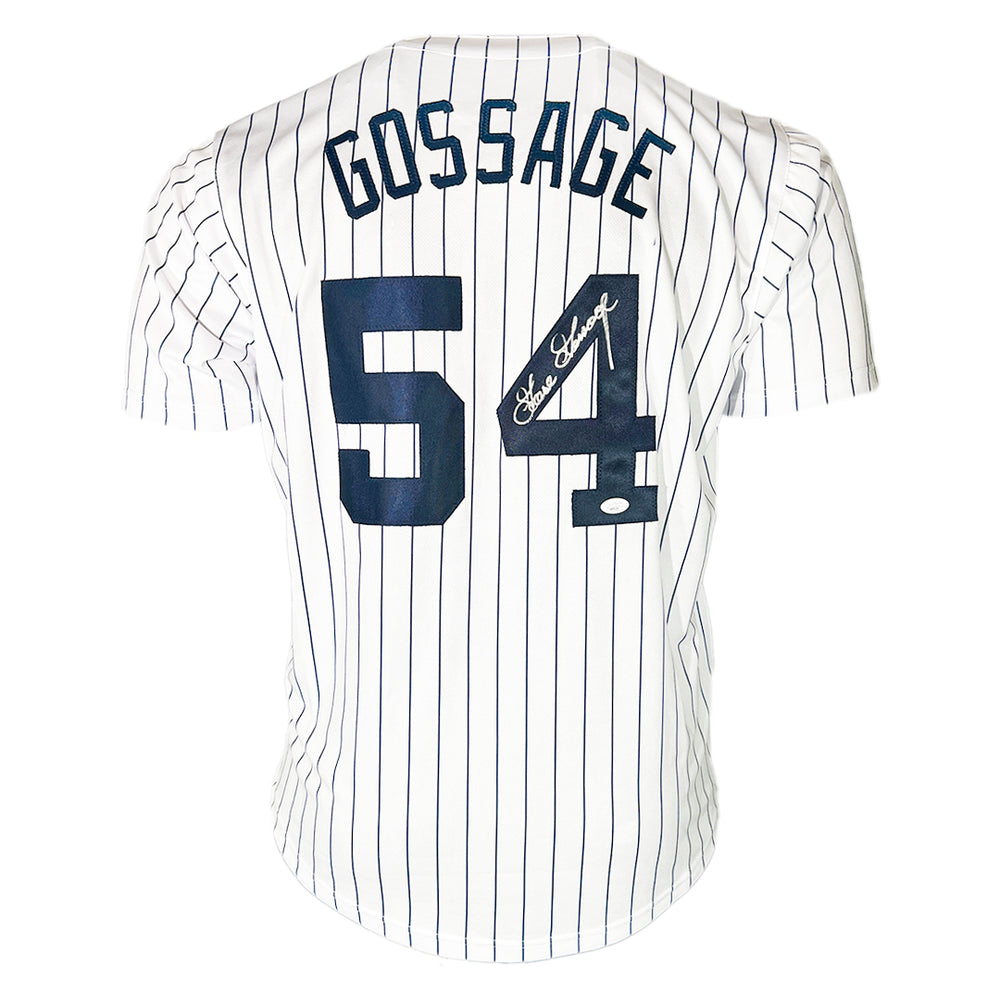 Goose Gossage Signed New York White Pinstripe Baseball Jersey (JSA)