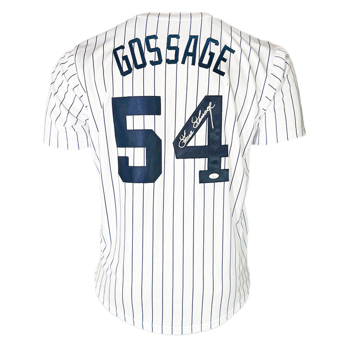 Goose Gossage Signed New York White Pinstripe Baseball Jersey (JSA)