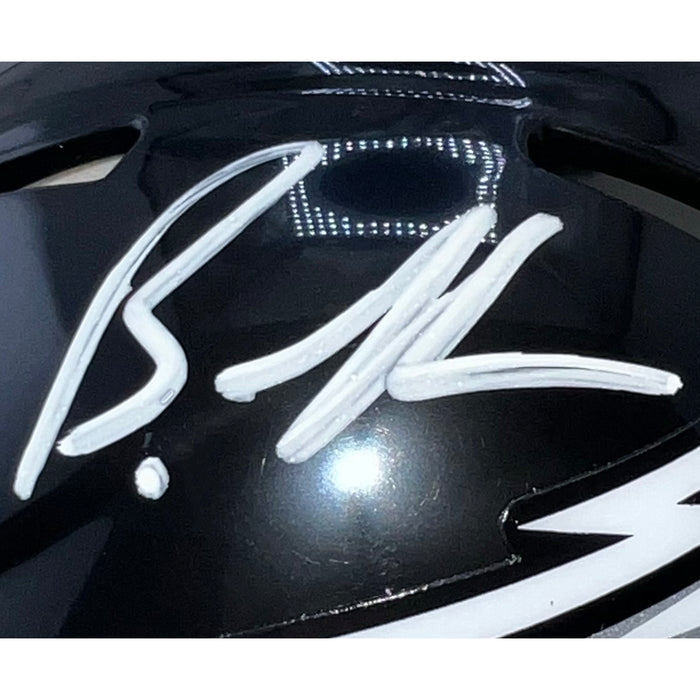 Brandon Graham Signed Philadelphia Eagles Alternate 2022 Speed Mini Replica Football Helmet (Beckett)