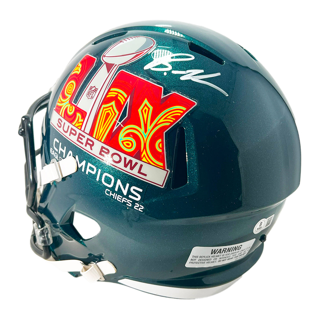 Brandon Graham Signed Super Bowl LIX Champs Speed Full-Size Football Helmet (Beckett)
