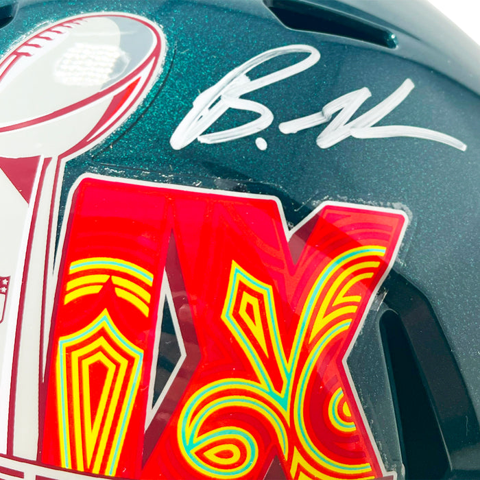 bowl motorcycle helmet Brandon Graham Signed Super Bowl LIX Champs Speed Full-Size Football H — RSA