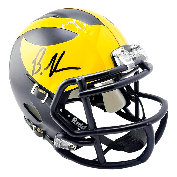 Brandon Graham Signed Michigan Wolverines Speed Mini Football Helmet (JSA)
