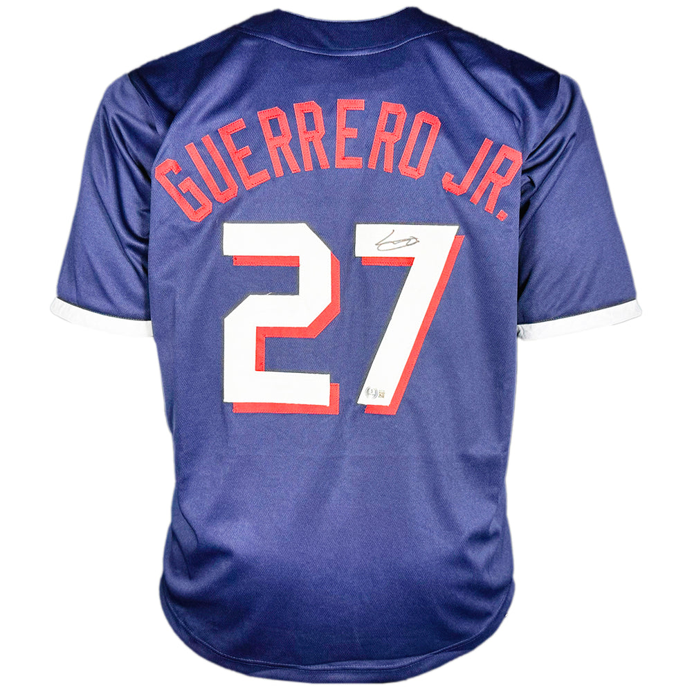 Vladimir Guerrero Jr Signed Toronto Blue Vladdy Baseball Jersey (Beckett)