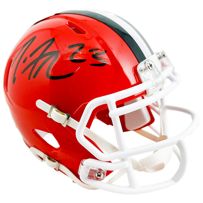 Joe Haden Signed Cleveland Browns Throwback 75-05 Speed Mini Football Helmet (JSA)