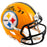 Joe Haden Signed Pittsburgh Steelers Throwback Gold Speed Mini Football Helmet (JSA)