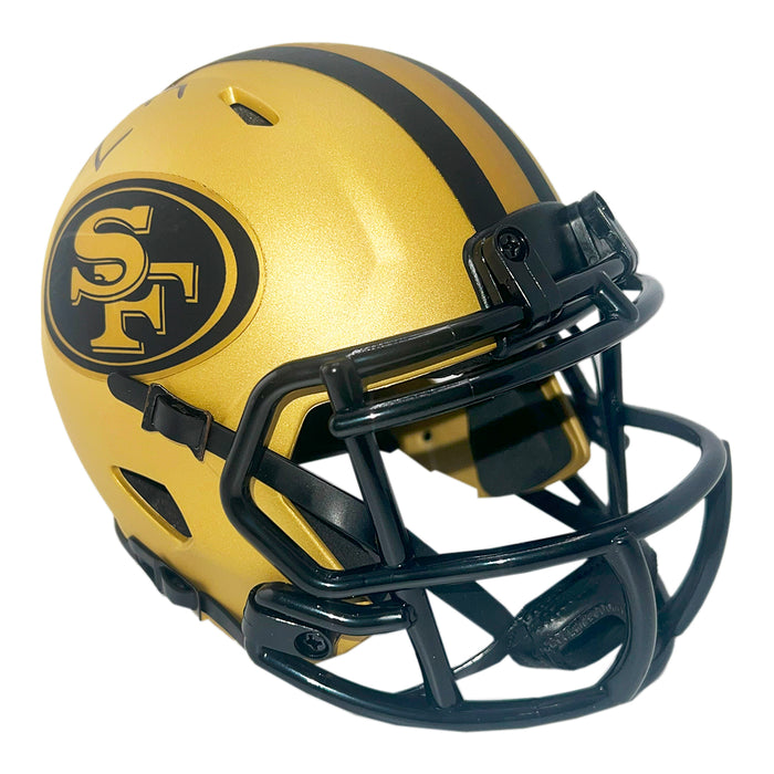 Charles Haley Signed San Francisco 49ers Rave Mini Football Helmet (JSA)