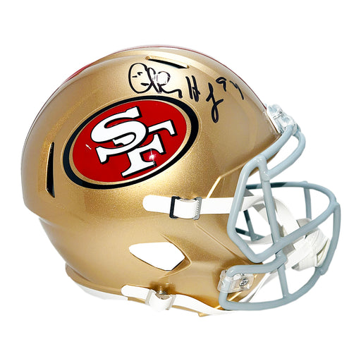 Charles Haley Signed San Francisco 49ers Speed Full-Size Replica Football Helmet (JSA)