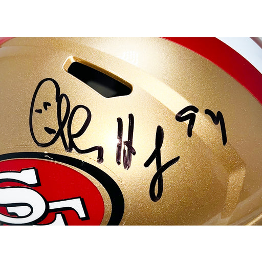 Charles Haley Signed San Francisco 49ers Speed Full-Size Replica Football Helmet (JSA)