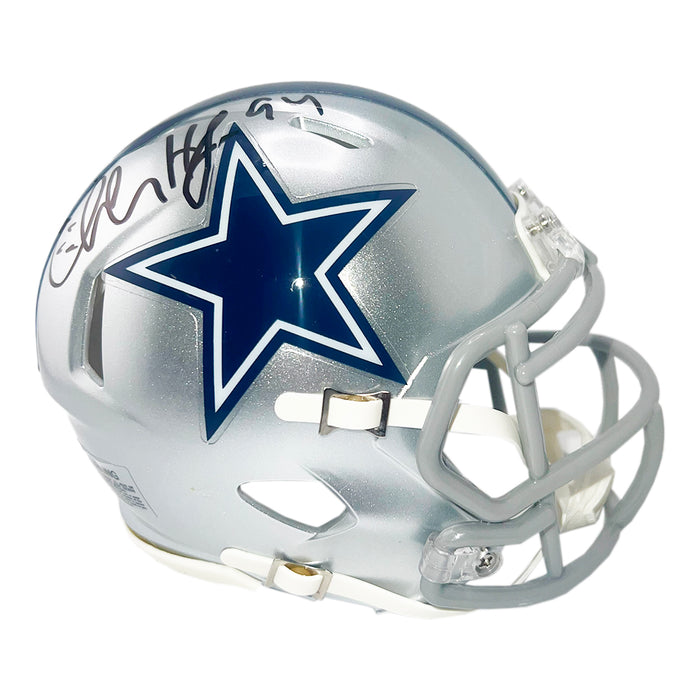Charles Haley Signed Dallas Cowboys Silver Speed Mini Football Helmet (JSA)