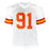 Tamba Hali Signed Kansas City White Football Jersey (Beckett)