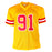 Tamba Hali Signed Kansas City Yellow Football Jersey (Beckett)