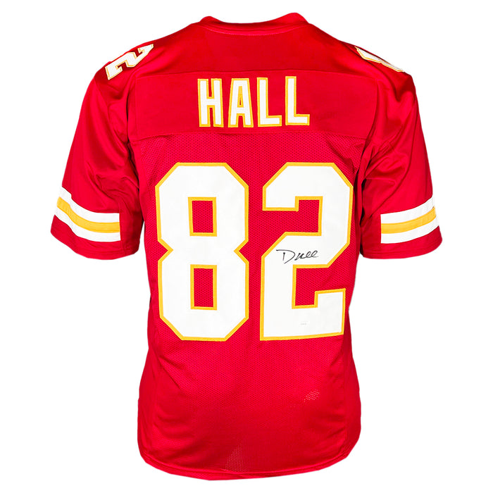 Dante Hall Signed Kansas City Red Football Jersey (Beckett)