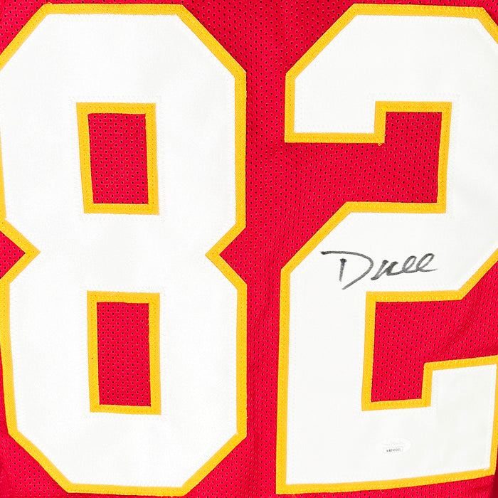 Dante Hall Signed Kansas City Red Football Jersey (Beckett)