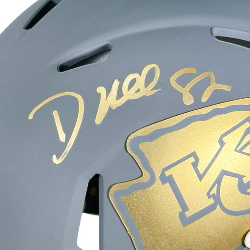 Dante Hall Signed Kansas City Chiefs Slate Alternate Speed Mini Football Helmet (JSA)