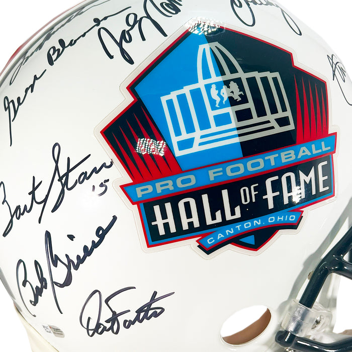 Hall of Fame Quarterbacks Signed Pro Football Hall of Fame Authentic Full-Size Football Helmet ()