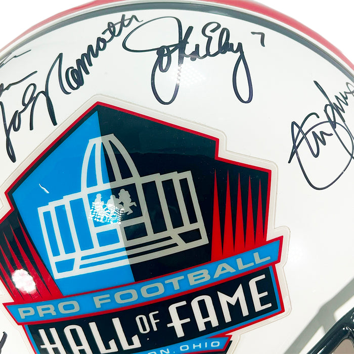 Hall of Fame Quarterbacks Signed Pro Football Hall of Fame Authentic Full-Size Football Helmet ()