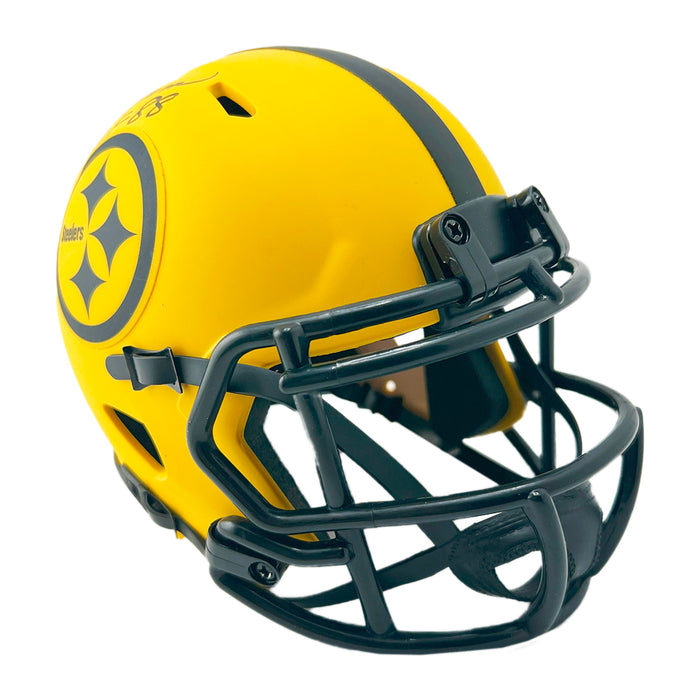 Jack Ham Signed HOF 88 Inscription Pittsburgh Steelers Rave Mini Football Helmet (Beckett)