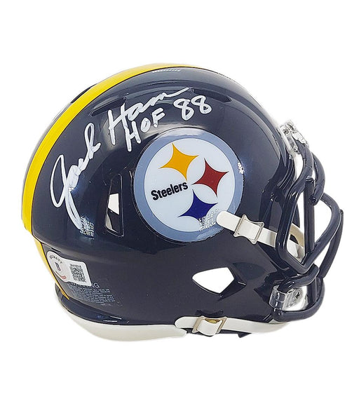 Jack Ham Signed HOF 88 Inscription Pittsburgh Steelers Speed Mini Football Helmet (Beckett) - RSA
