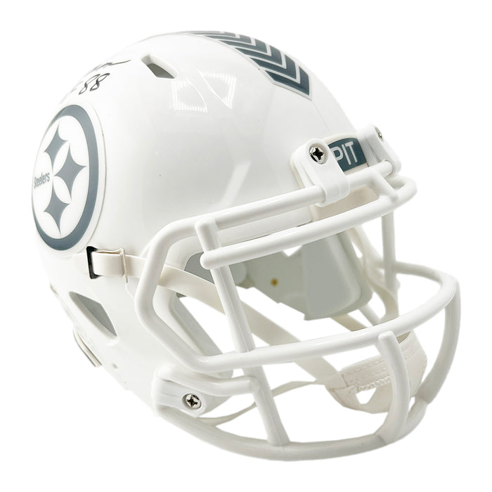 Jack Ham Signed HOF 88 Inscription Pittsburgh Steelers Salute to Service 2024 Mini Football Helmet (Beckett)