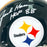 Jack Ham Signed HOF 88 Inscription Pittsburgh Steelers Throwback 63-76 Speed Full-Size Replica Football Helmet (Beckett)