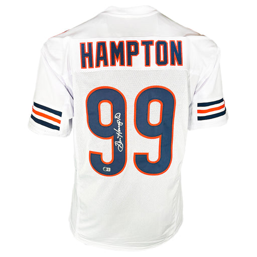 Dan Hampton Signed Chicago White Football Jersey (Beckett)