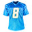 Omarion Hampton Signed Los Angeles Light Blue Football Jersey (Beckett)