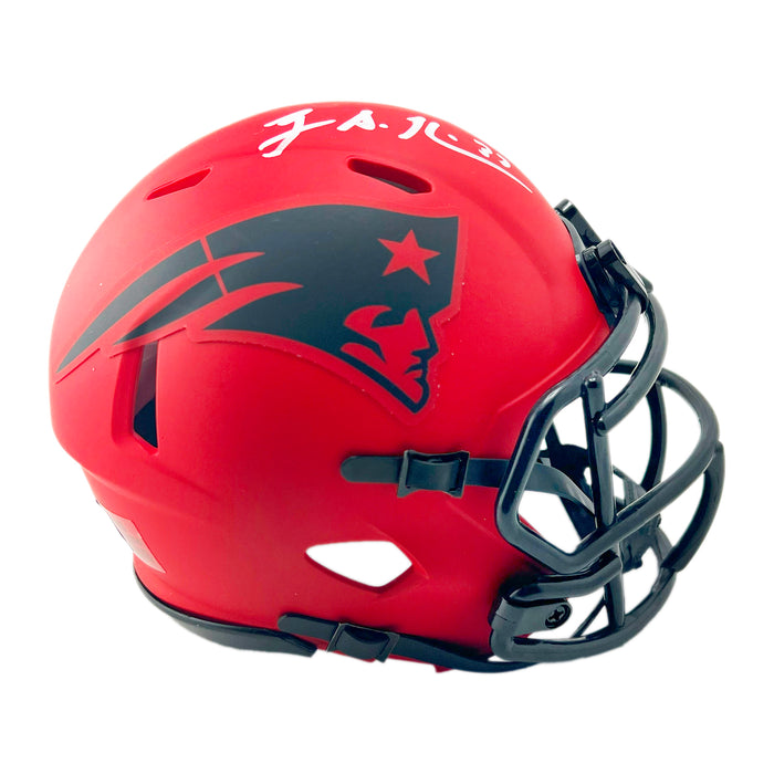 Rodney Harrison Signed New England Patriots Rave Mini Football Helmet (Beckett)
