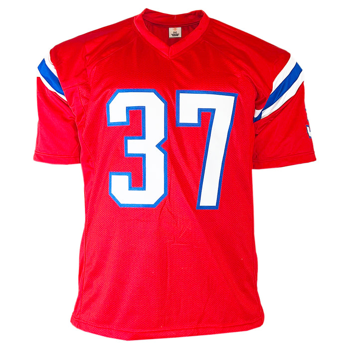 Rodney Harrison Signed New England Red Football Jersey (Beckett)