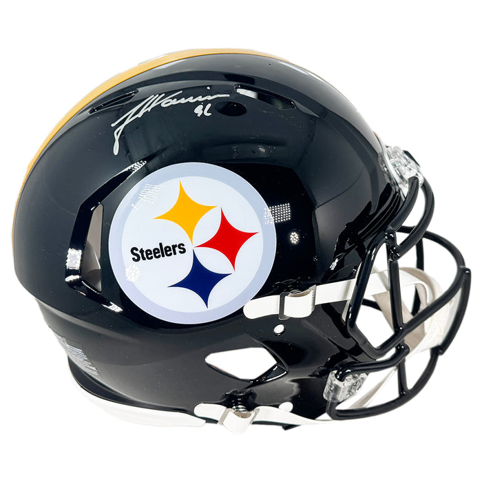 James Harrison Signed Pittsburgh Steelers Authentic Speed Full-Size Football Helmet (Beckett)