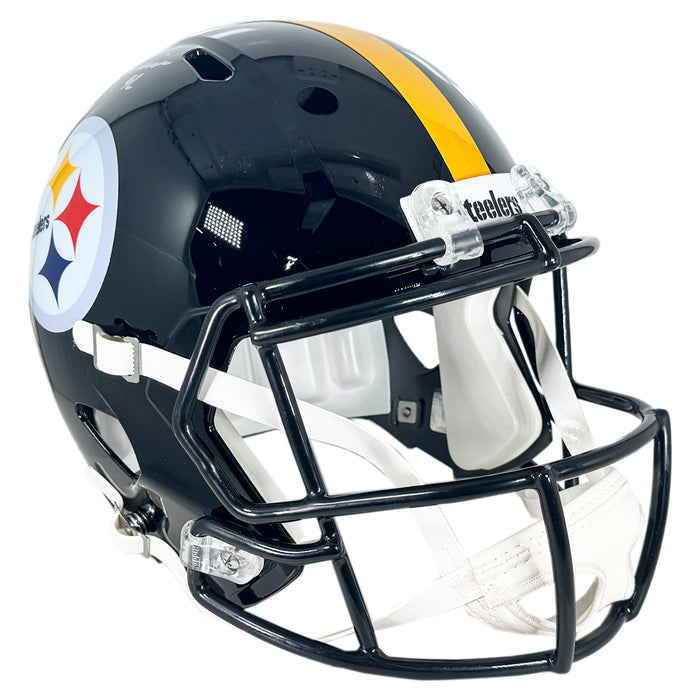 James Harrison Signed Pittsburgh Steelers Speed Full-Size Replica Football Helmet (Beckett)