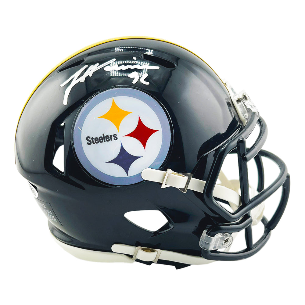James Harrison Signed Pittsburgh Steelers Speed Mini Football Helmet (JSA)