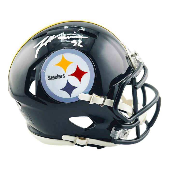 James Harrison Signed Pittsburgh Steelers Speed Mini Football Helmet (JSA)